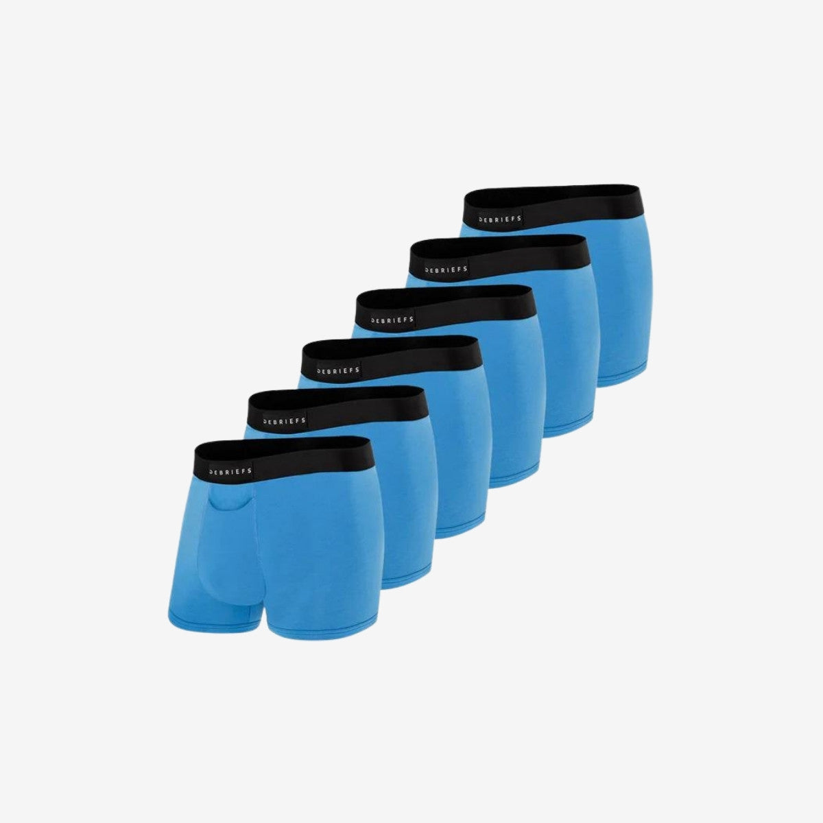 Debriefs men's underwear online trunks 6 pack - Blue